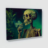 Trippy Psychedelic Skeleton Weed 88 Wall Art