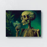 Trippy Psychedelic Skeleton Weed 88 Wall Art