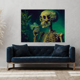 Trippy Psychedelic Skeleton Weed 88 Wall Art