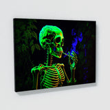 Trippy Psychedelic Skeleton Weed 89 Wall Art