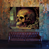 Trippy Psychedelic Skull 10 Wall Art