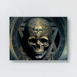 Trippy Psychedelic Skull 11 Wall Art