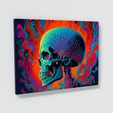 Trippy Psychedelic Skull 14 Wall Art