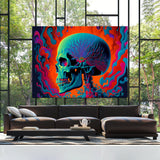 Trippy Psychedelic Skull 14 Wall Art