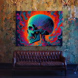 Trippy Psychedelic Skull 14 Wall Art