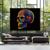 Trippy Psychedelic Skull 15 Wall Art