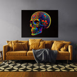 Trippy Psychedelic Skull 15 Wall Art