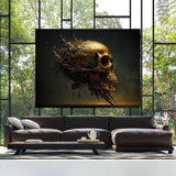 Trippy Psychedelic Skull 17 Wall Art