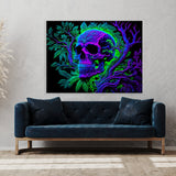 Trippy Psychedelic Skull 23 Wall Art