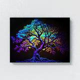 Trippy Psychedelic Tree 32 Wall Art