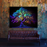 Trippy Psychedelic Tree 32 Wall Art