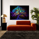 Trippy Psychedelic Tree 32 Wall Art