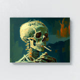 Pop Art Van Gogh Skeleton 108 Wall Art