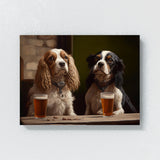 Dogs Drinking Beer 76 Wall Art