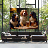 Dogs Drinking Beer 77 Wall Art