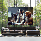 Dogs Financial Day Trader 3 Wall Art