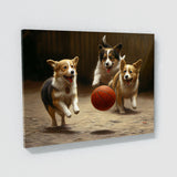 Dogs Playing Basketball 11 Wall Art