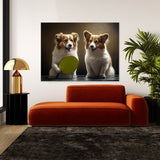 Dogs Playing Ping Pong 9 Wall Art