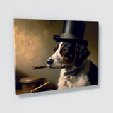 Dogs Smoking On A Pipe 60 Wall Art