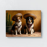 Dogs Wearing Sombrero 56 Wall Art