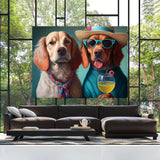 Dogs With Fancy Cocktail 104 Wall Art