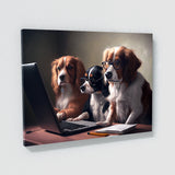 Dogs Working On A Computer 46 Wall Art