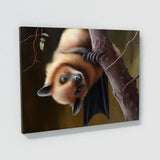 Bat Realistic Brown Tree Branch 2 Wall Art
