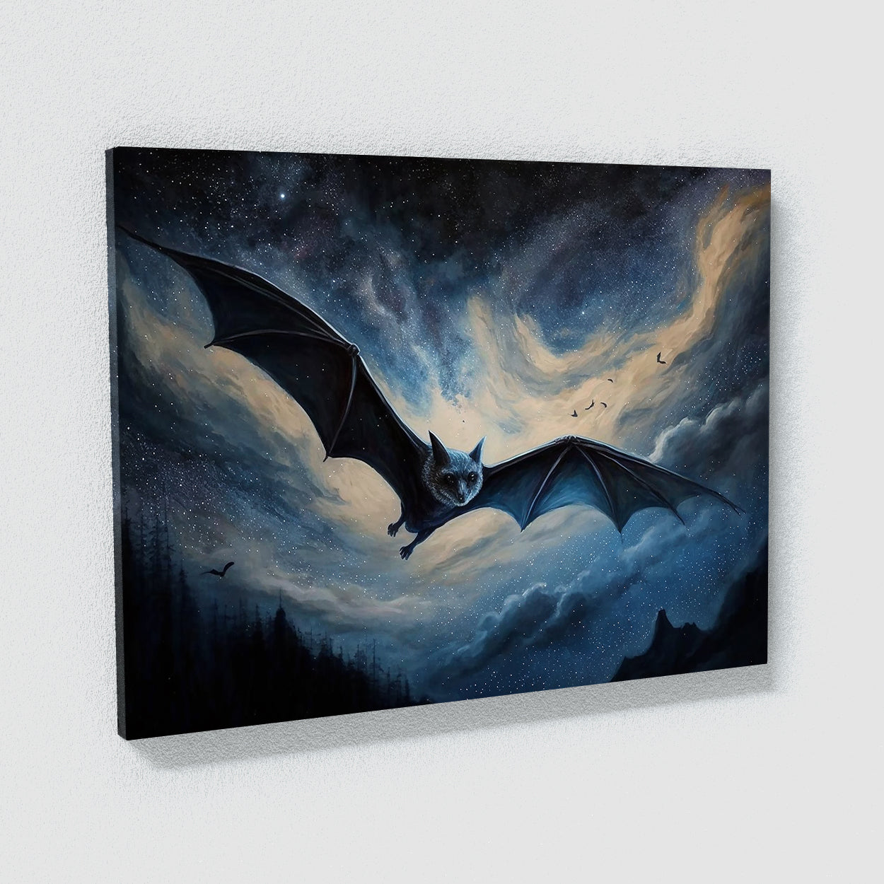 Bat Realistic Starry Sky 17 Wall Art