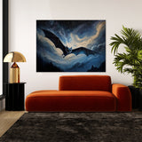 Bat Realistic Starry Sky 17 Wall Art