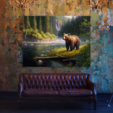 Bear Forest River 42 Wall Art