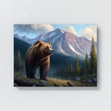 Bear Grizzly Forest 36 Wall Art