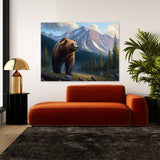 Bear Grizzly Forest 36 Wall Art