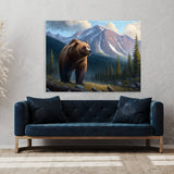 Bear Grizzly Forest 36 Wall Art