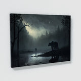 Bear Moody Evocative Forest 13 Wall Art