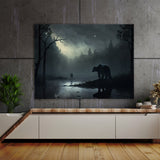 Bear Moody Evocative Forest 13 Wall Art