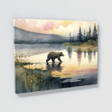 Bear Peaceful Tranquil Sunrise 14 Wall Art