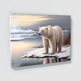 Bear Polar Snow 45 Wall Art