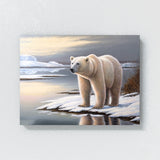 Bear Polar Snow 45 Wall Art