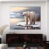 Bear Polar Snow 45 Wall Art