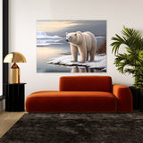 Bear Polar Snow 45 Wall Art