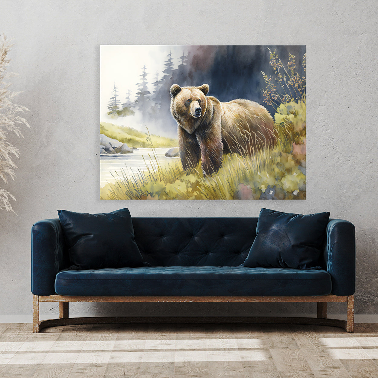 Bear Realistic Kodiak 8 Wall Art