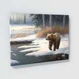 Bear Snowy Landscape 30 Wall Art