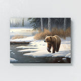 Bear Snowy Landscape 30 Wall Art