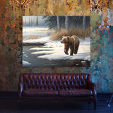 Bear Snowy Landscape 30 Wall Art