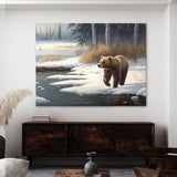 Bear Snowy Landscape 30 Wall Art