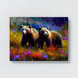 Bear Vibrant 20 Wall Art