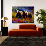 Bear Vibrant 20 Wall Art