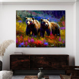 Bear Vibrant 20 Wall Art