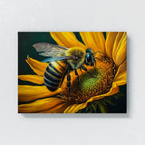 Bee Artwork Sunflower 3 Wall Art