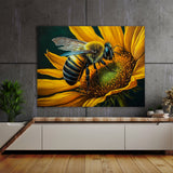 Bee Artwork Sunflower 3 Wall Art